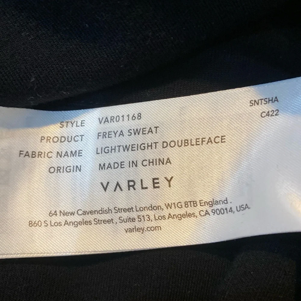 VARLEY Freya Funnel Neck Sweatshirt Black
